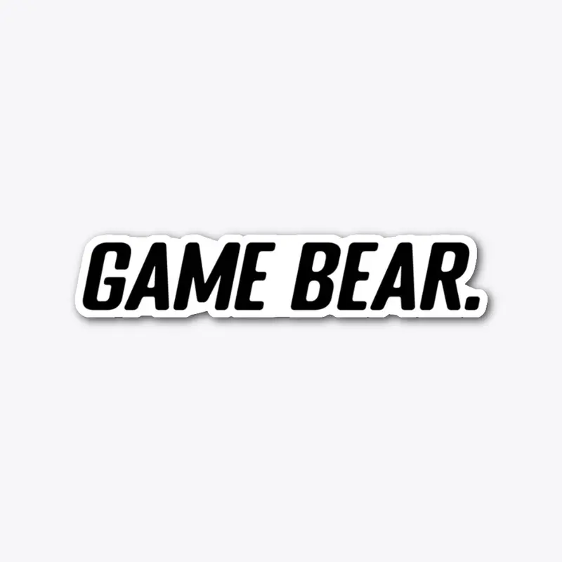 Sticker Game Bear | #3 Game Bear Logo.